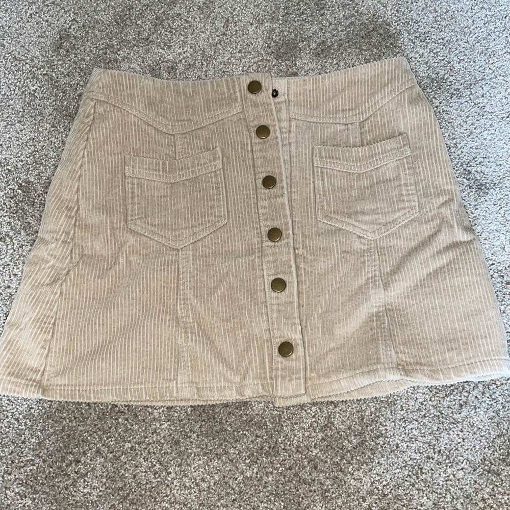 Corduroy wrap skirt